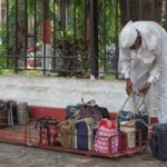 Dabbawala with Dabbas