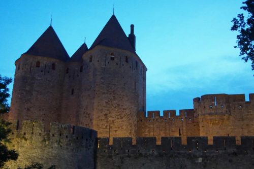 Carcassonne at night