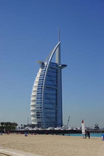 view of Burj al Arab hotel