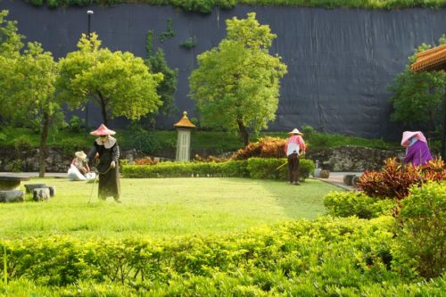 monastery garden