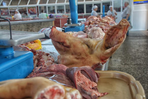 Meat market in chisinau
